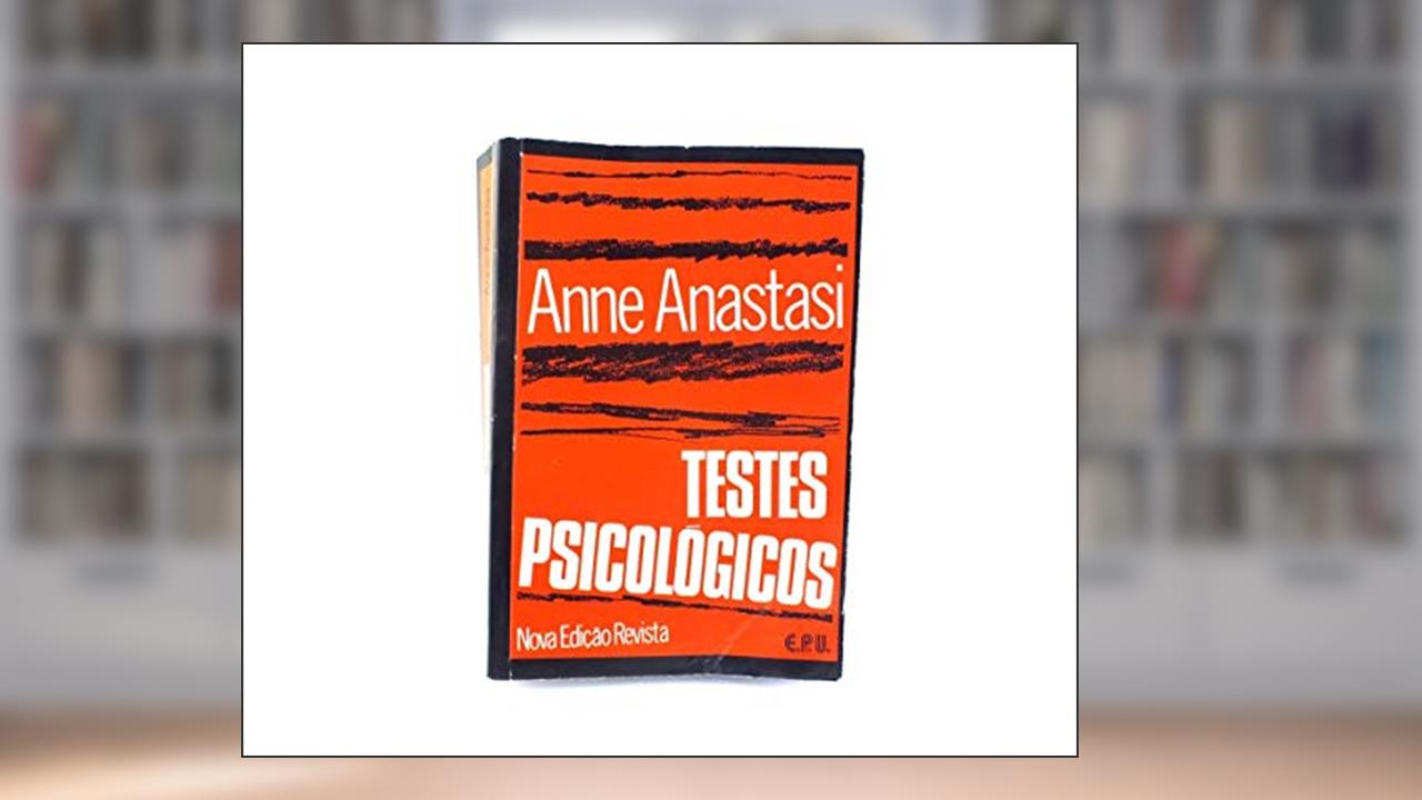 Capa de Testes Psicologicos, do autor Anne Anastasi