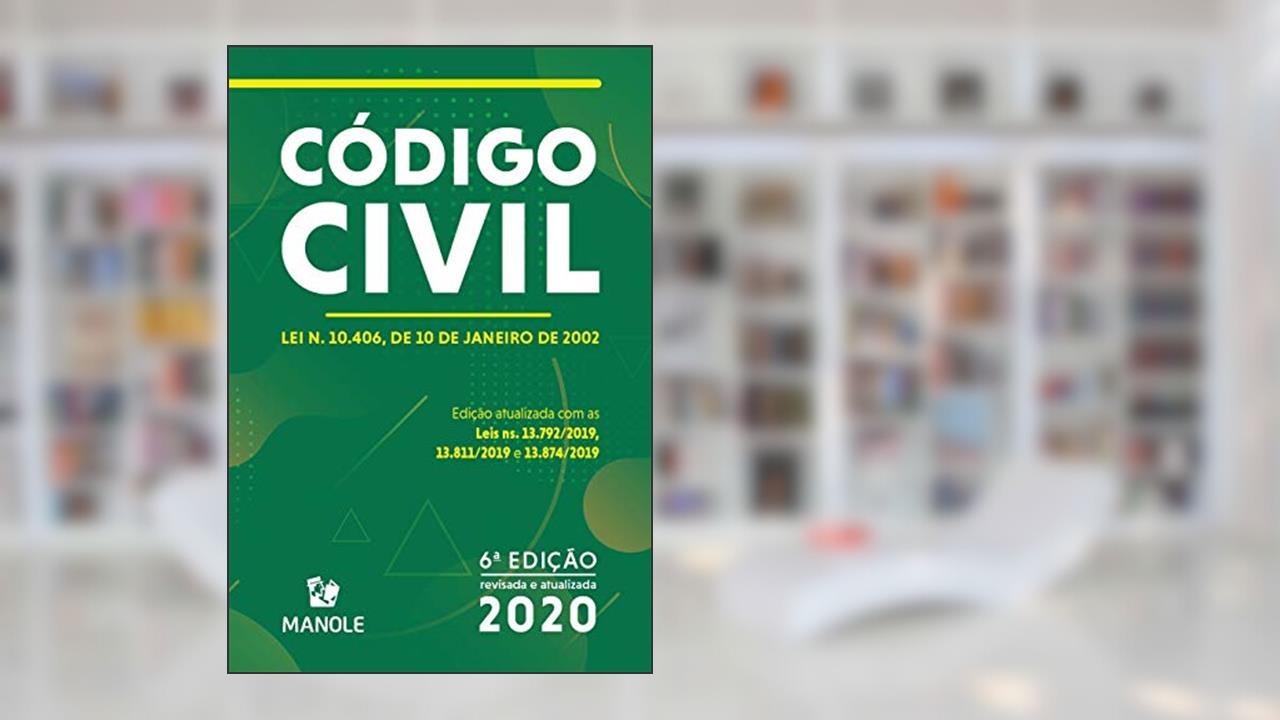 Capa de Código Civil: Lei n. 10.406, de 10 de janeiro de 2002, do autor Editoria Jurídica da Editora Manole