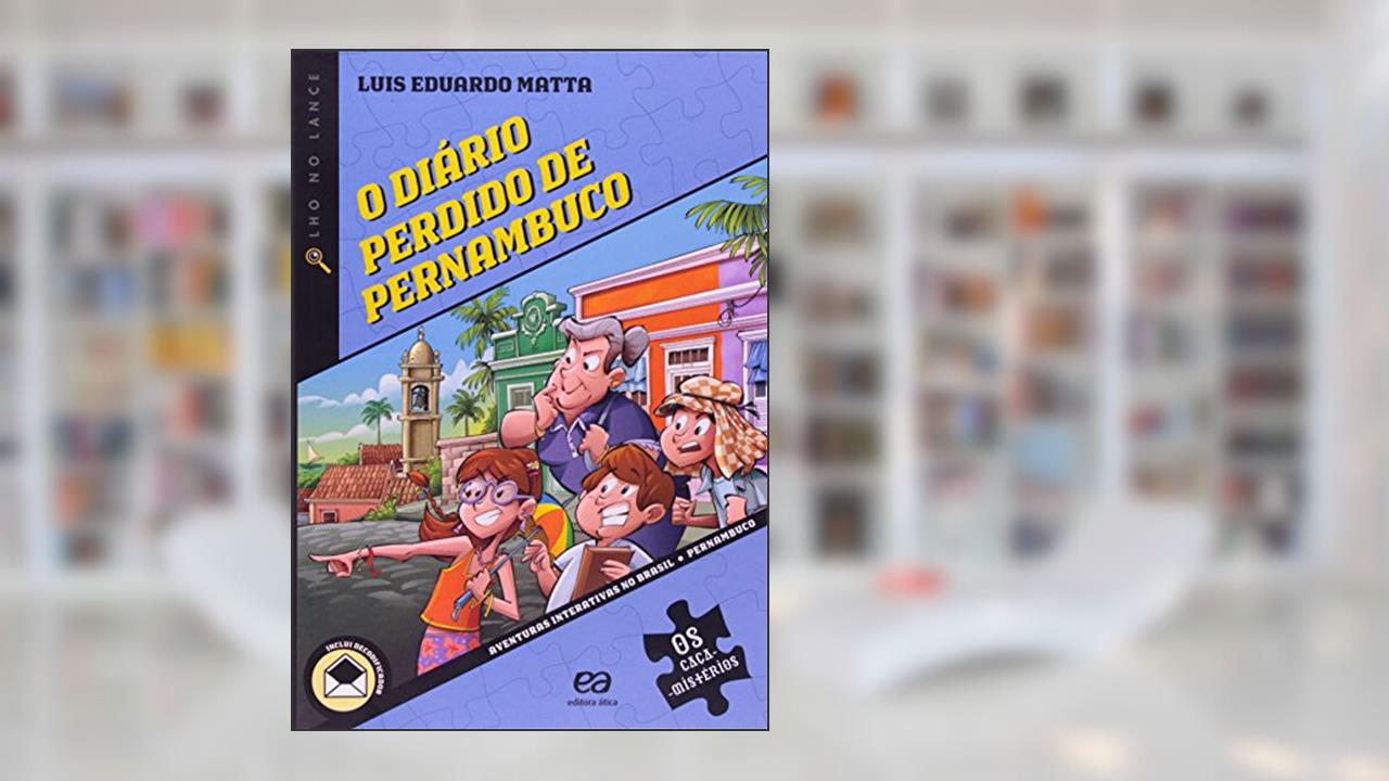 Capa de O diário perdido de Pernambuco, do autor Luis Eduardo Matta