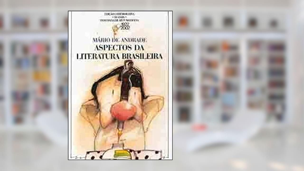 Capa de Aspectos da Literatura Brasileira, do autor Mário de Andrade