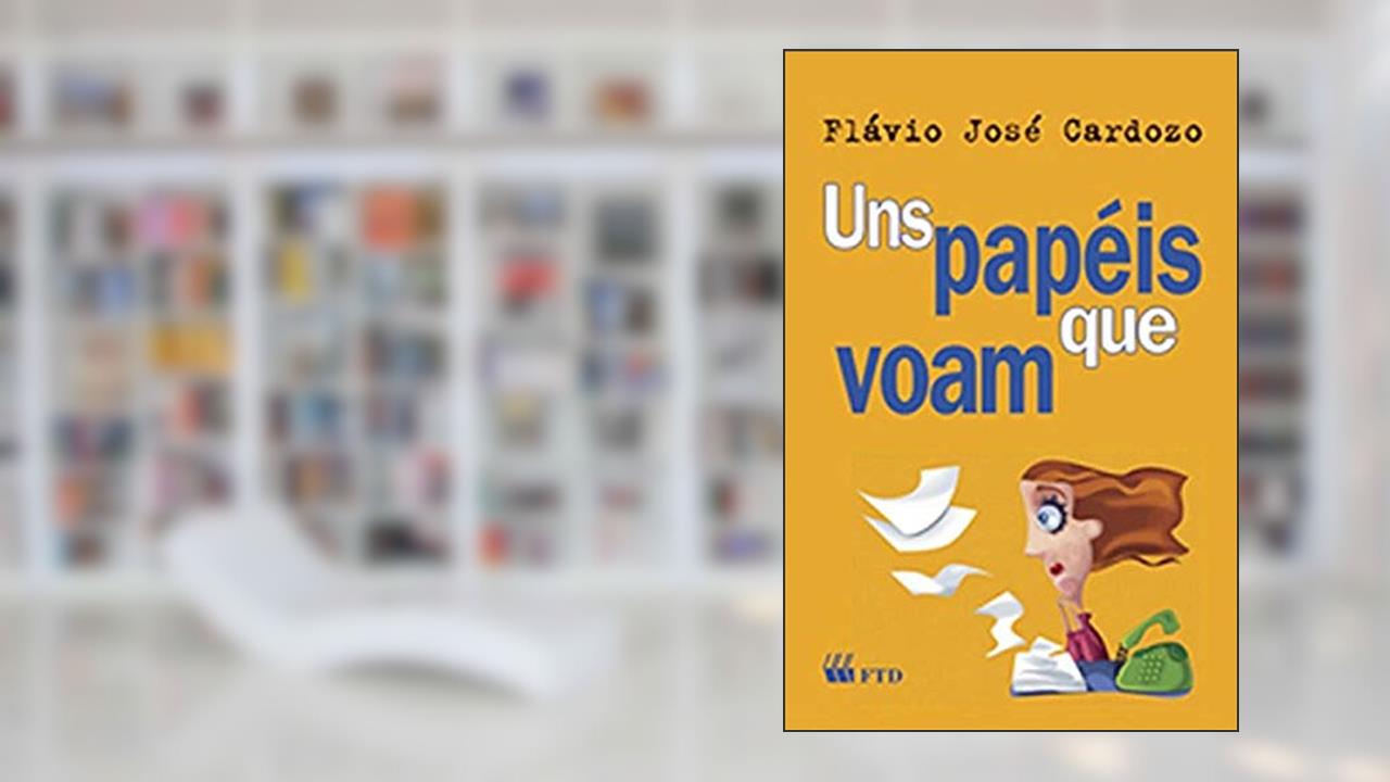 Capa de Uns Papéis que Voam, do autor Flávio J. Cardozo