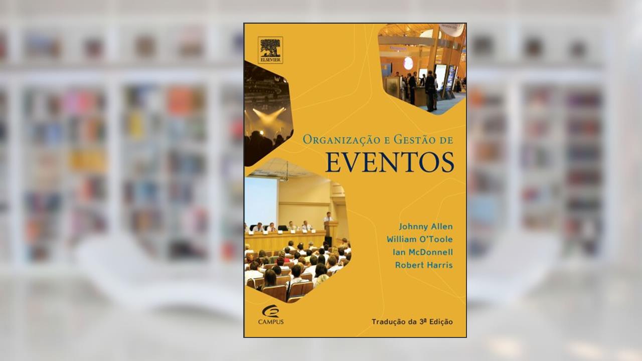 Capa de Organização e Gestão de Eventos, do autor Johnny Allen