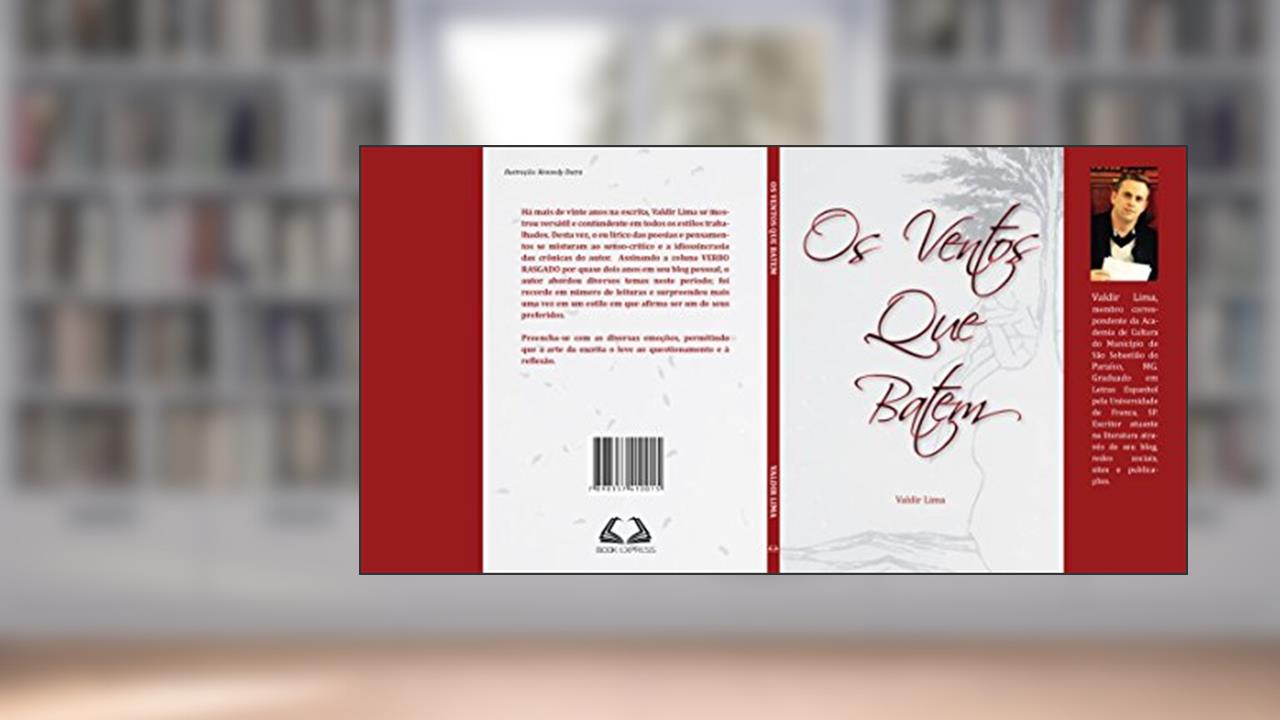 Capa de Os Ventos Que Batem (Pensamentos, crônicas e poesias Livro 1), do autor VALDIR LIMA