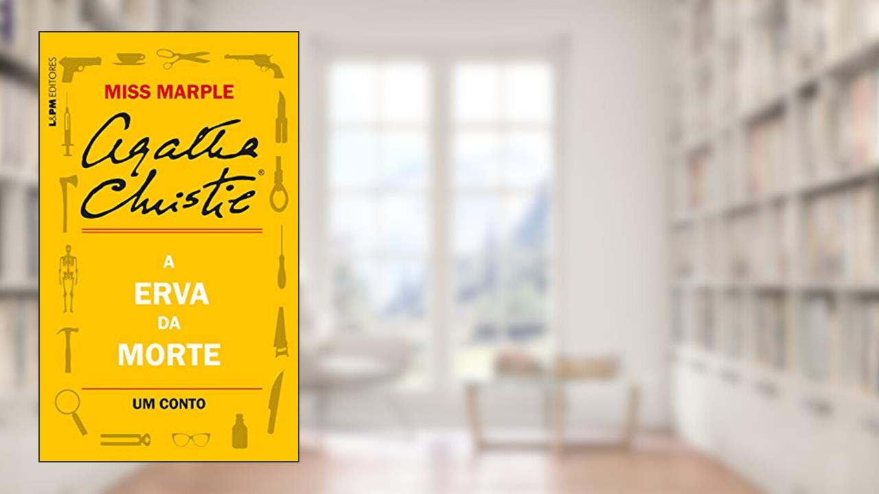 Capa de A erva da morte: Um conto de Miss Marple, do autor Agatha Christie