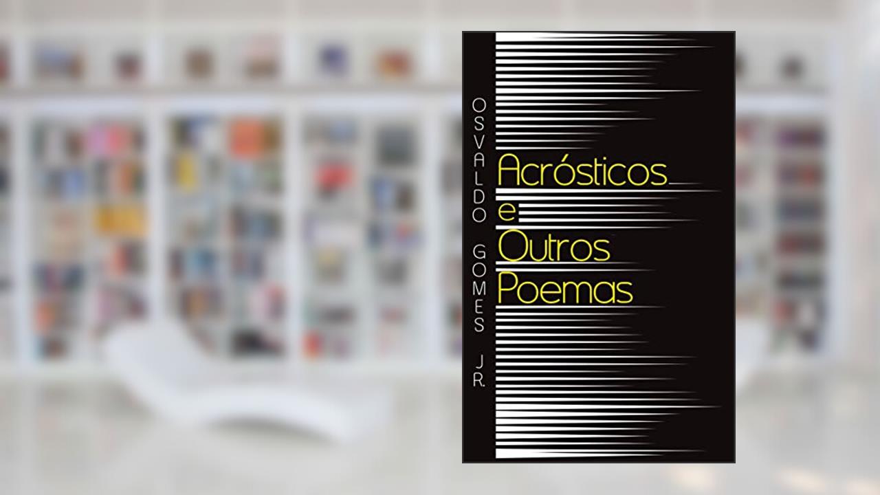Capa de Acrósticos e Outros Poemas, do autor Osvaldo Gomes Jr.