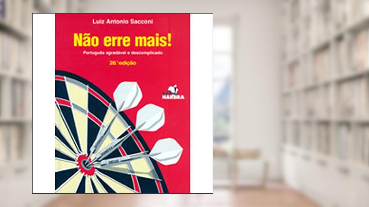 Capa de Não Erre Mais!, do autor L. A. Sacconi