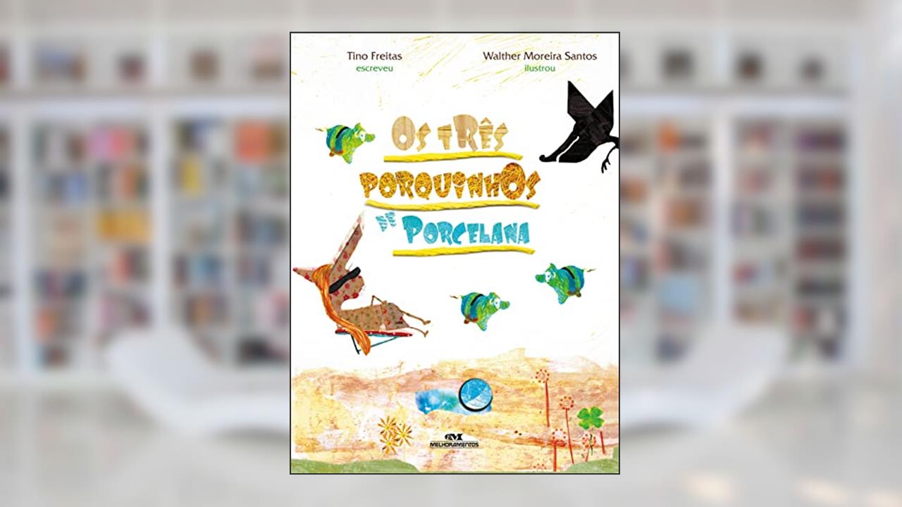 Capa de Os Três Porquinhos de Porcelana, do autor Tino Freitas