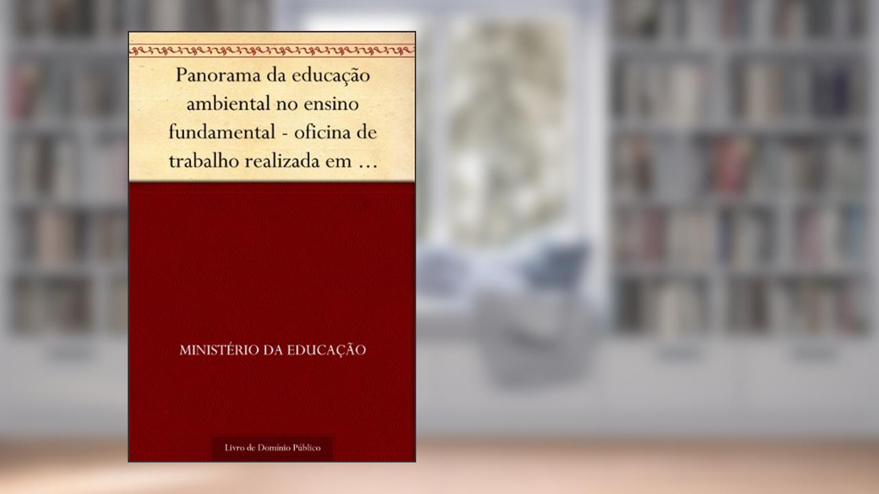 Capa de Panorama da educação ambiental no ensino fundamental - oficina de trabalho realizada em março de 2000, do autor Ministério da Educação
