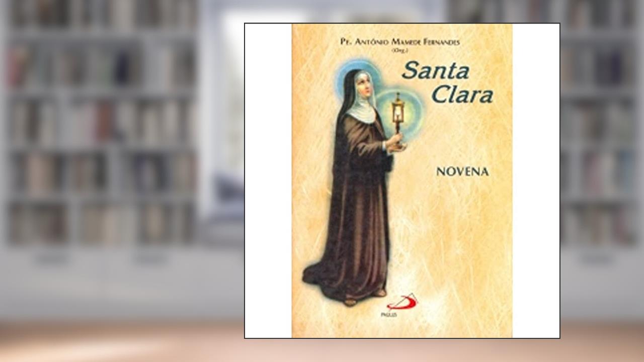 Capa de Novena Santa Clara, do autor Antônio Mamede Fernandes