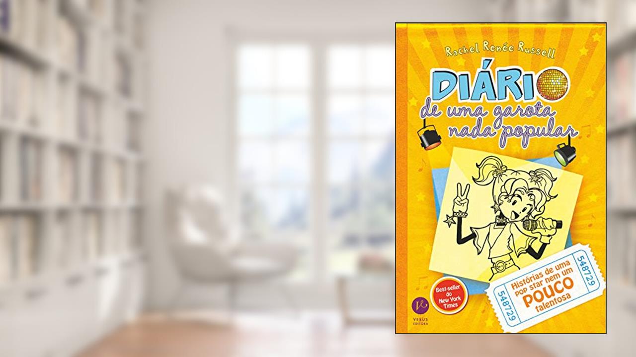 Capa de Diário de uma garota nada popular - vol. 3: Histórias de uma pop star nem um pouco talentosa, do autor Rachel Renée Russell