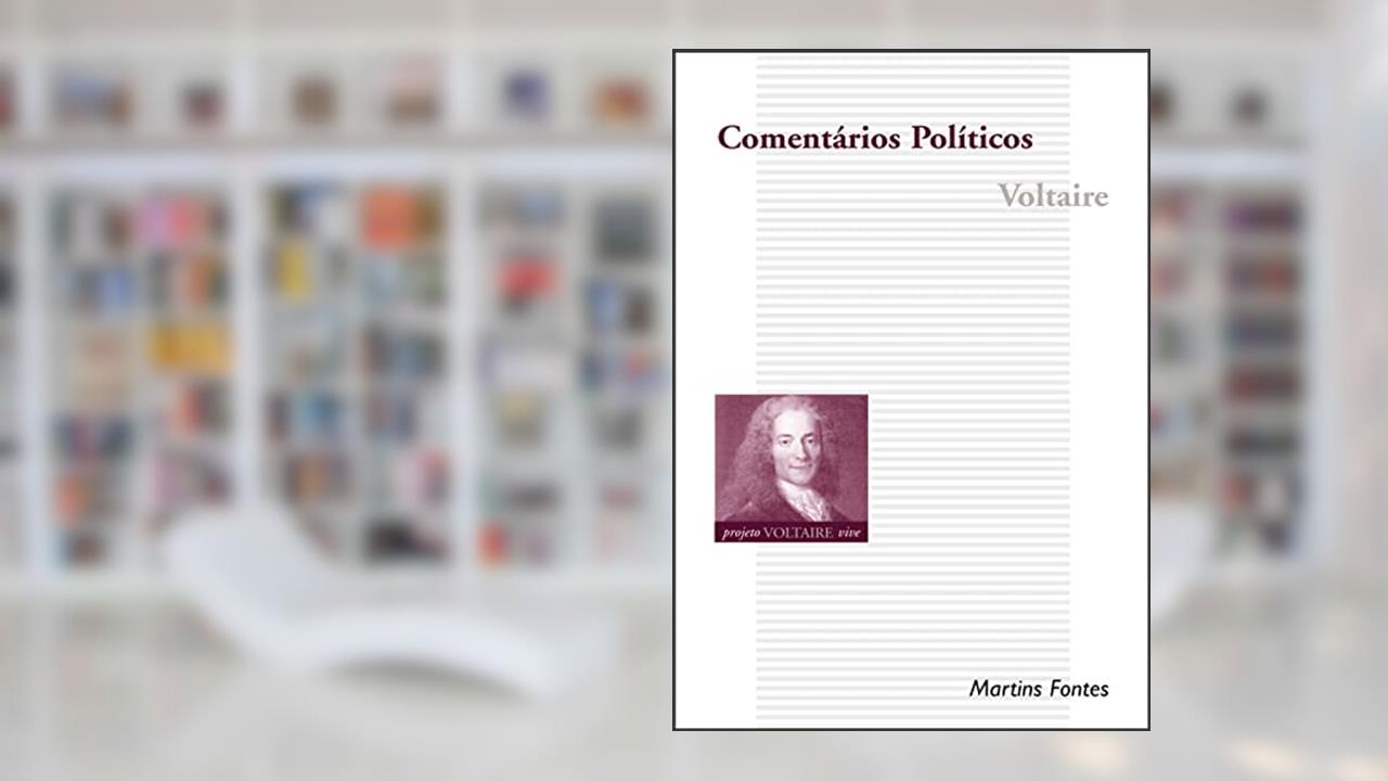 Capa de Comentários políticos, do autor Voltaire