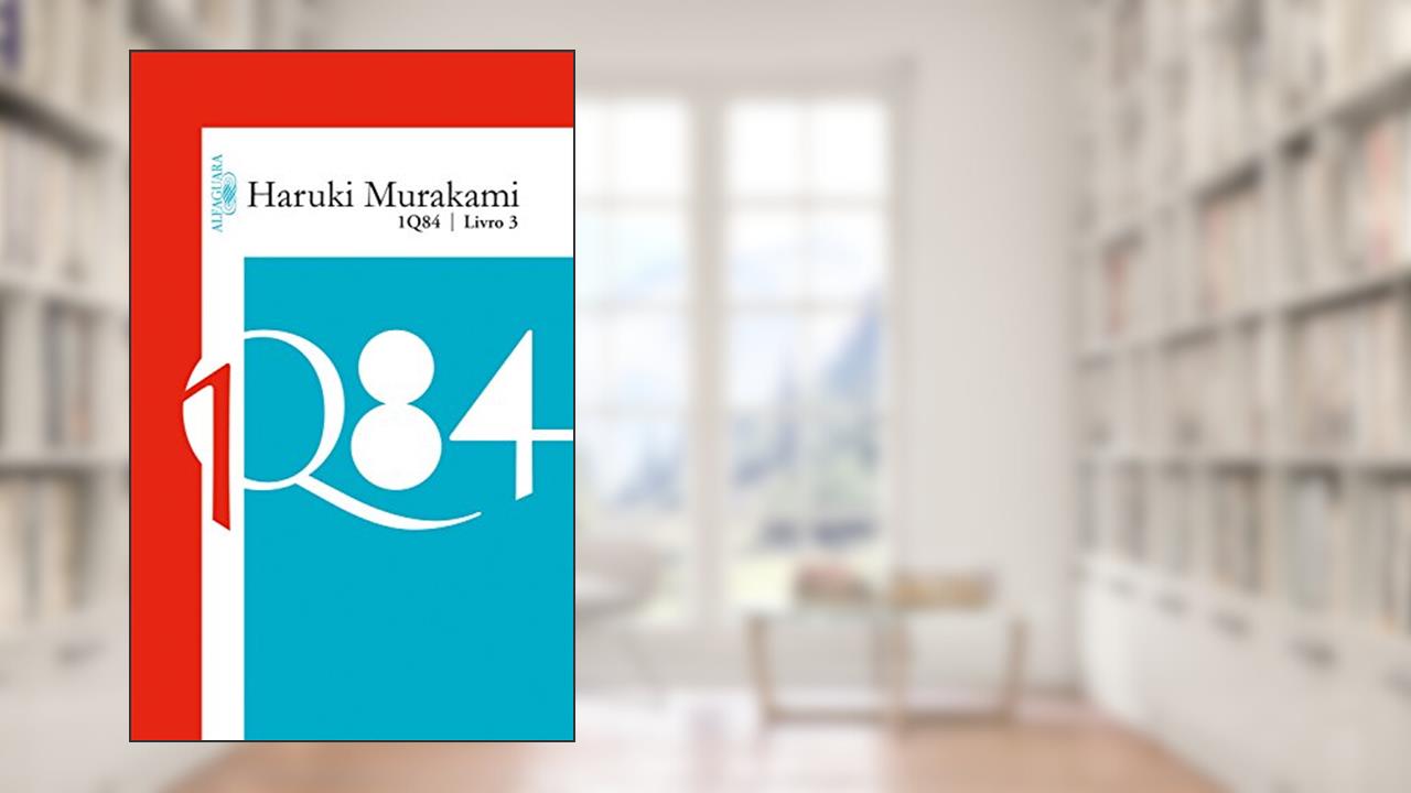 Capa de 1Q84 - Livro 3, do autor Haruki Murakami