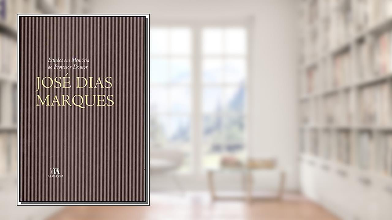 Capa de Estudos em Memória do Professor Doutor José Dias Marques, do autor Ruy de Albuquerque;  Antonio M. Cordeiro