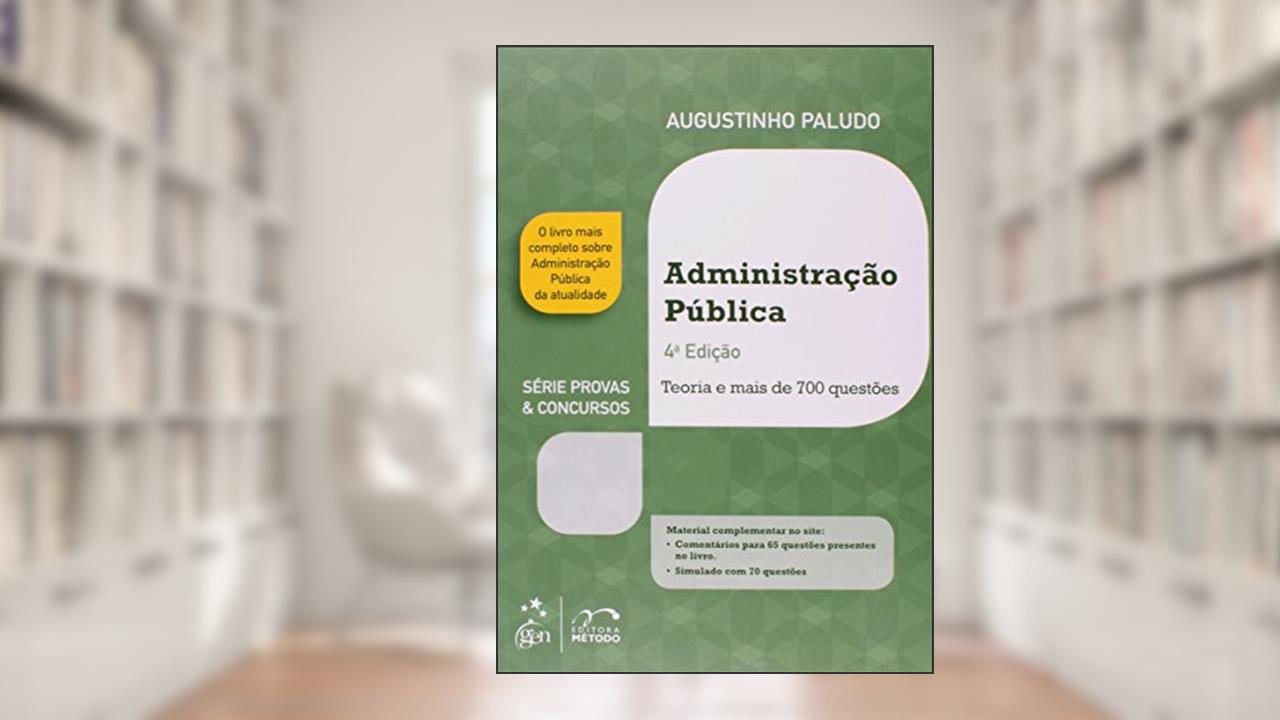 Capa de Administração Pública- Série Provas e Concursos, do autor Augustinho Vicente Paludo