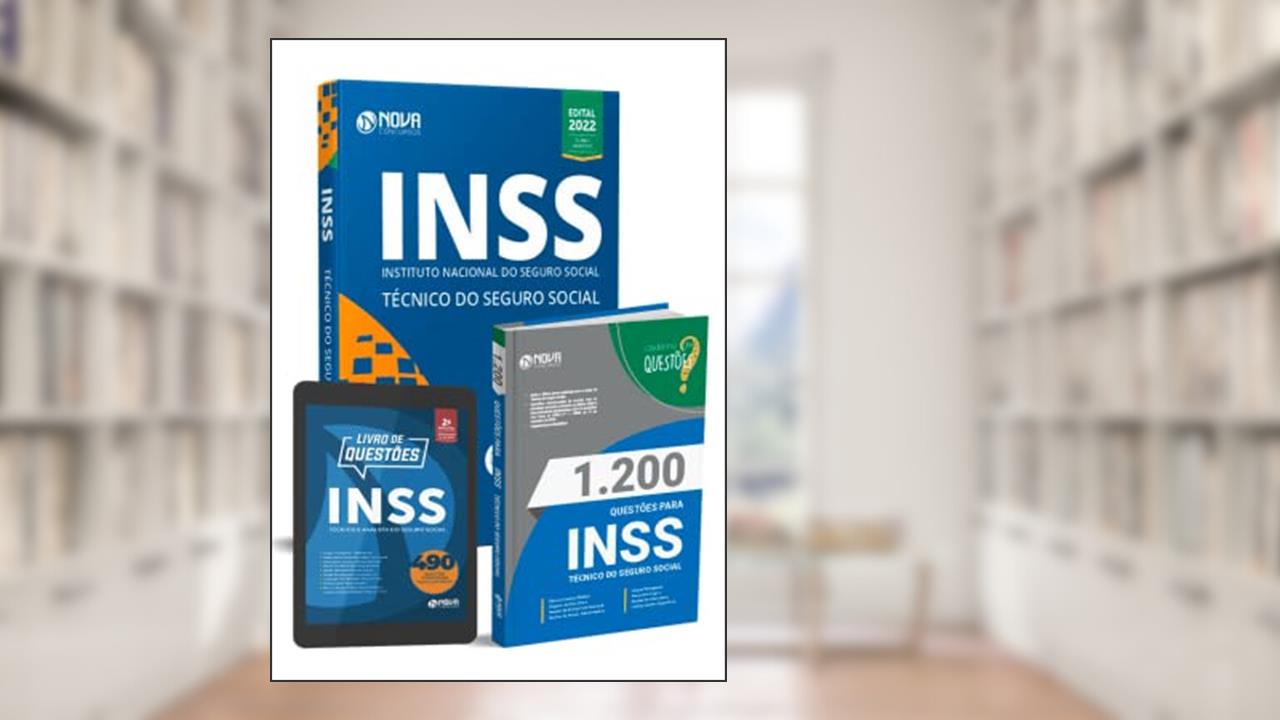 Capa de KIT Apostila INSS Técnico + Caderno de Questões do INSS, do autor Equipe Solução Concursos