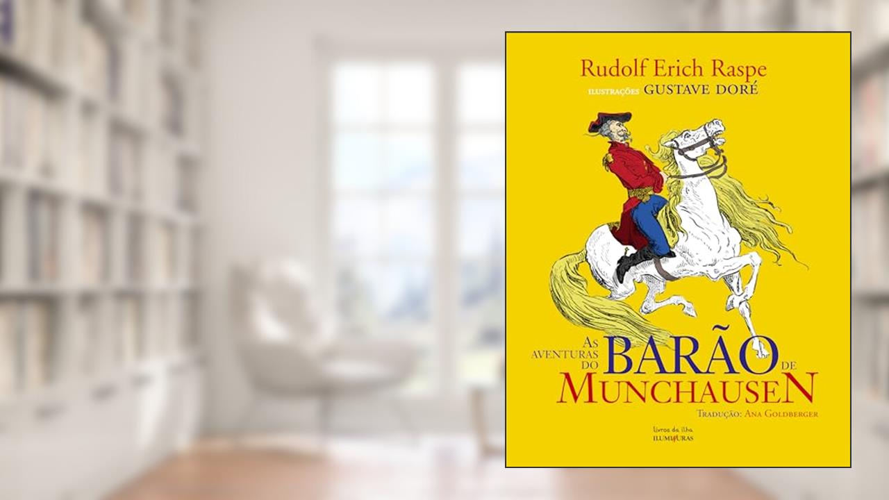 Capa de As aventuras do Barão de Munchausen, do autor Rudolf Erich Raspe