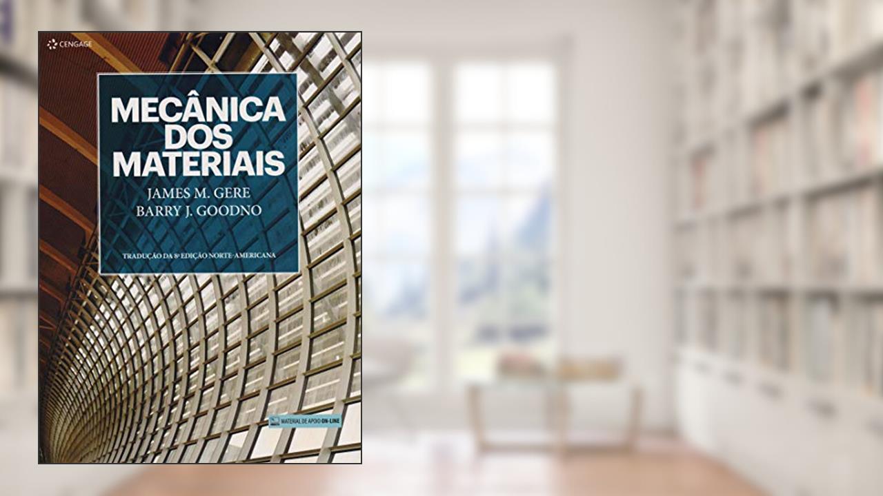Capa de Mecânica dos materiais, do autor James Gere; Barry Goodno