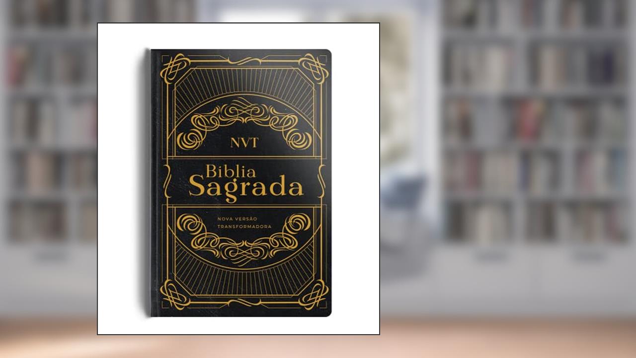 Capa de Bíblia NVT - Capa semi luxo preta, do autor Editora Mundo Cristão