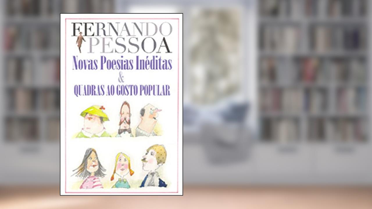 Capa de Novas Poesias Inéditas e Quadras ao Gosto Popular, do autor Fernando Pessoa