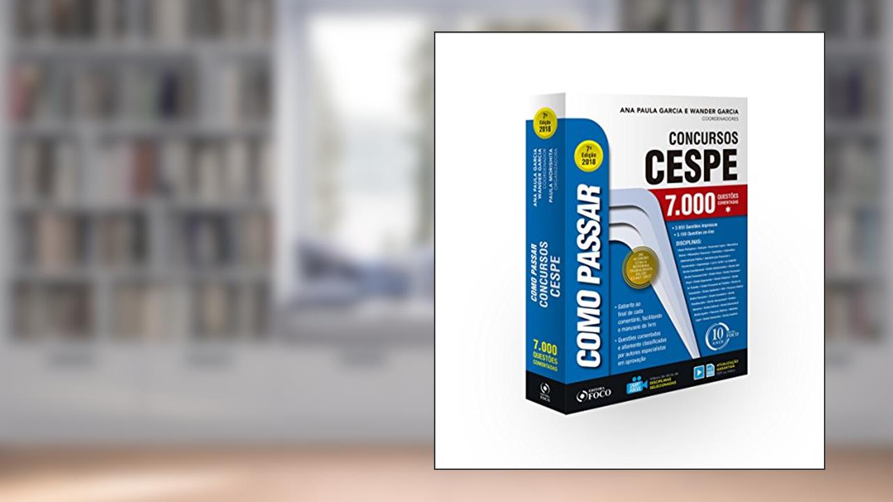 Capa de Como Passar em Concursos Cespe. 7.000 Questões, do autor Alice Satin