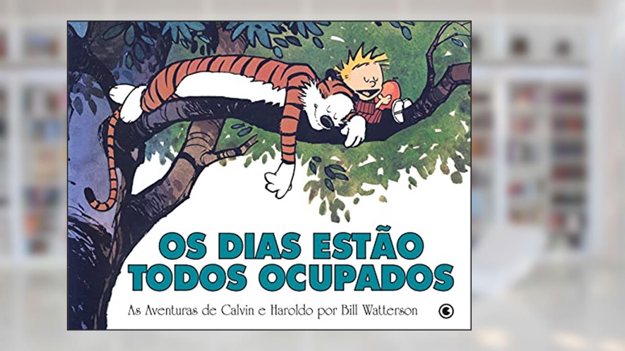 Capa de Calvin e Haroldo - Os Dias Estão Todos Ocupados - Volume - 9, do autor Bill Watterson
