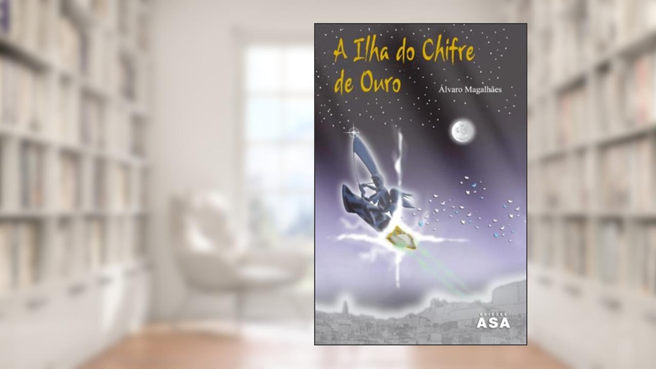 Capa de A Ilha do Chifre de Ouro, do autor Álvaro Magalhães