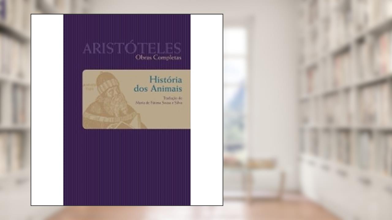 Capa de História dos animais, do autor Aristóteles
