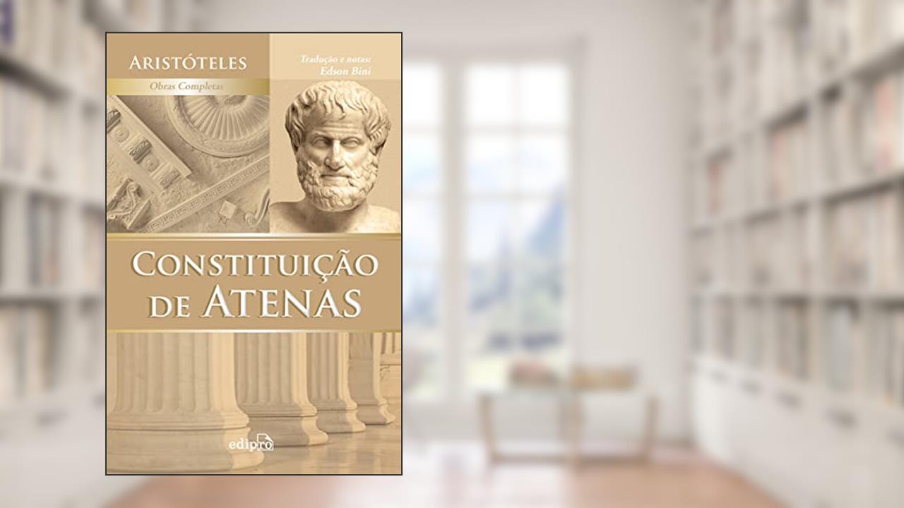Capa de Constituição de Atenas, do autor Aristóteles