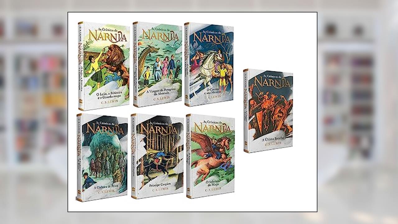 Capa de As Crônicas de Nárnia Edição de Luxo Coleção Completa, de C. S. Lewis