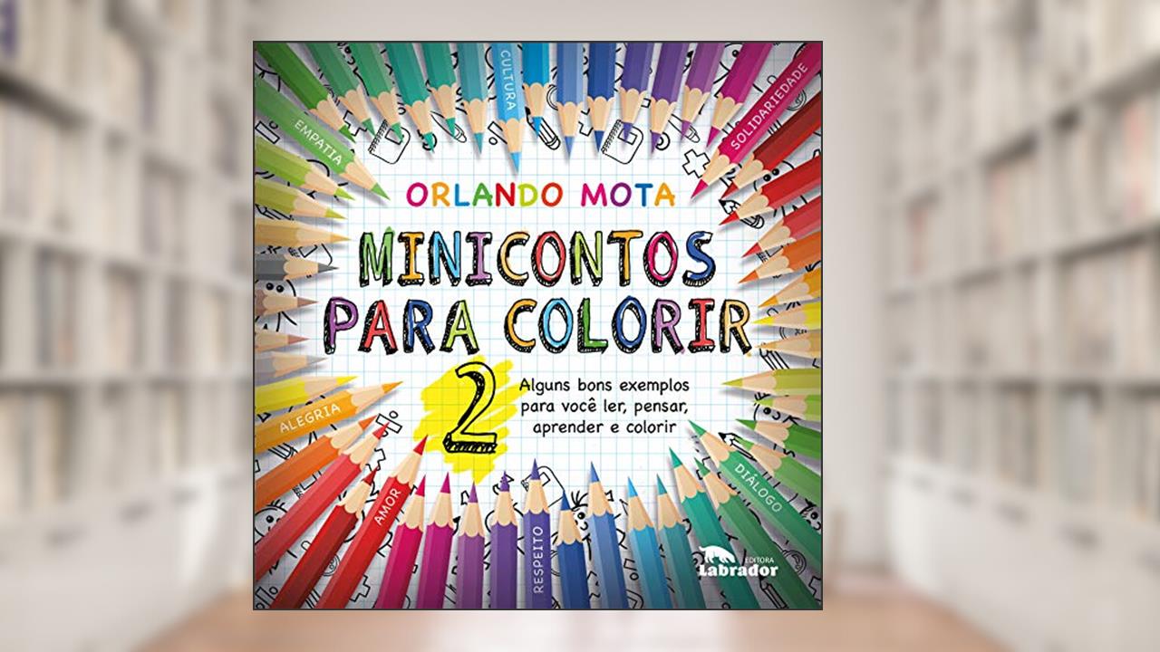 Capa de Minicontos para colorir 2, do autor Orlando Mota
