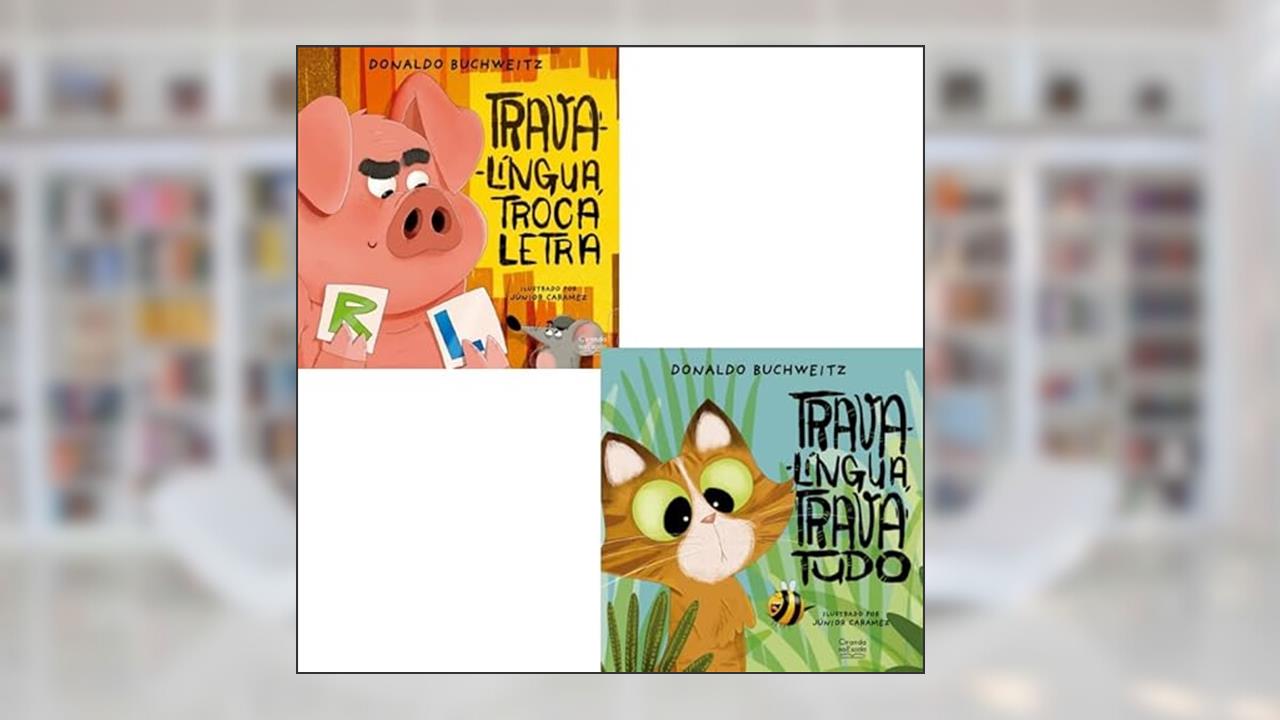 Capa de KIT 2 LIVROS TRAVA-LÍNGUA: TROCA LETRA + TRAVA TUDO, do autor DONALDO BUCHWEITZ