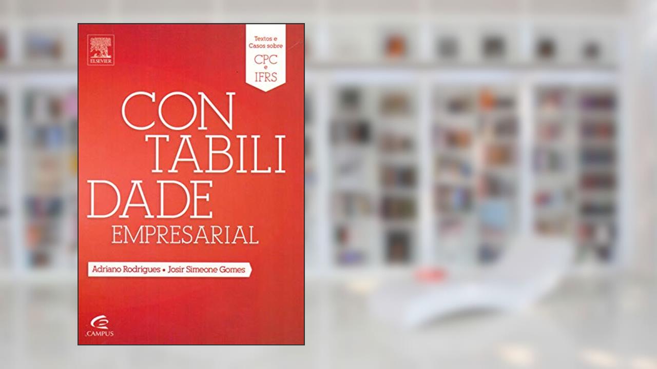 Capa de Contabilidade empresarial, do autor Adriano Rodrigues