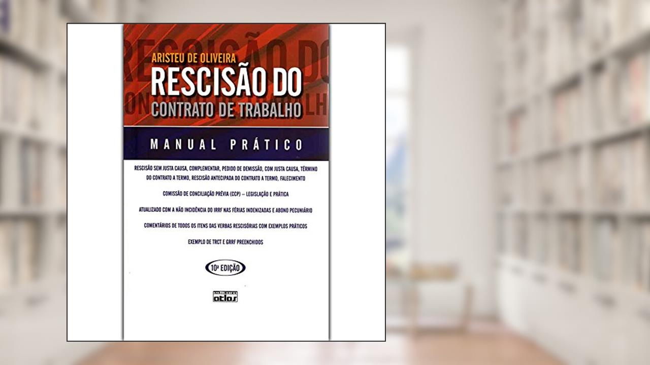 Capa de Rescisão do Contrato de Trabalho, do autor Aristeu de Oliveira