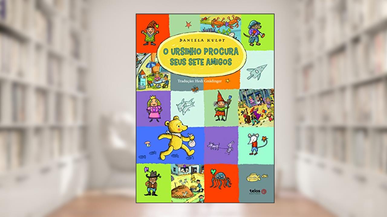 Capa de Ursinho procura seus sete amigos, do autor Daniela Kulot