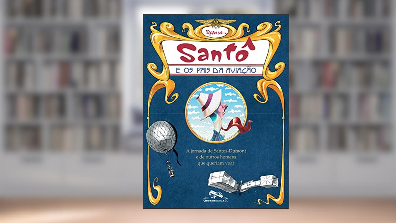 Capa de Santô e os pais da aviação, do autor Spacca