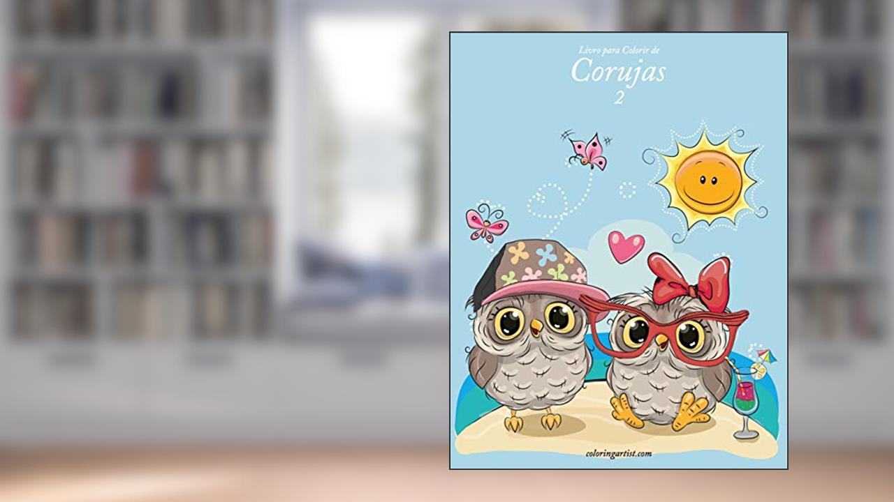 Capa de Livro para Colorir de Corujas 2, do autor Nick Snels