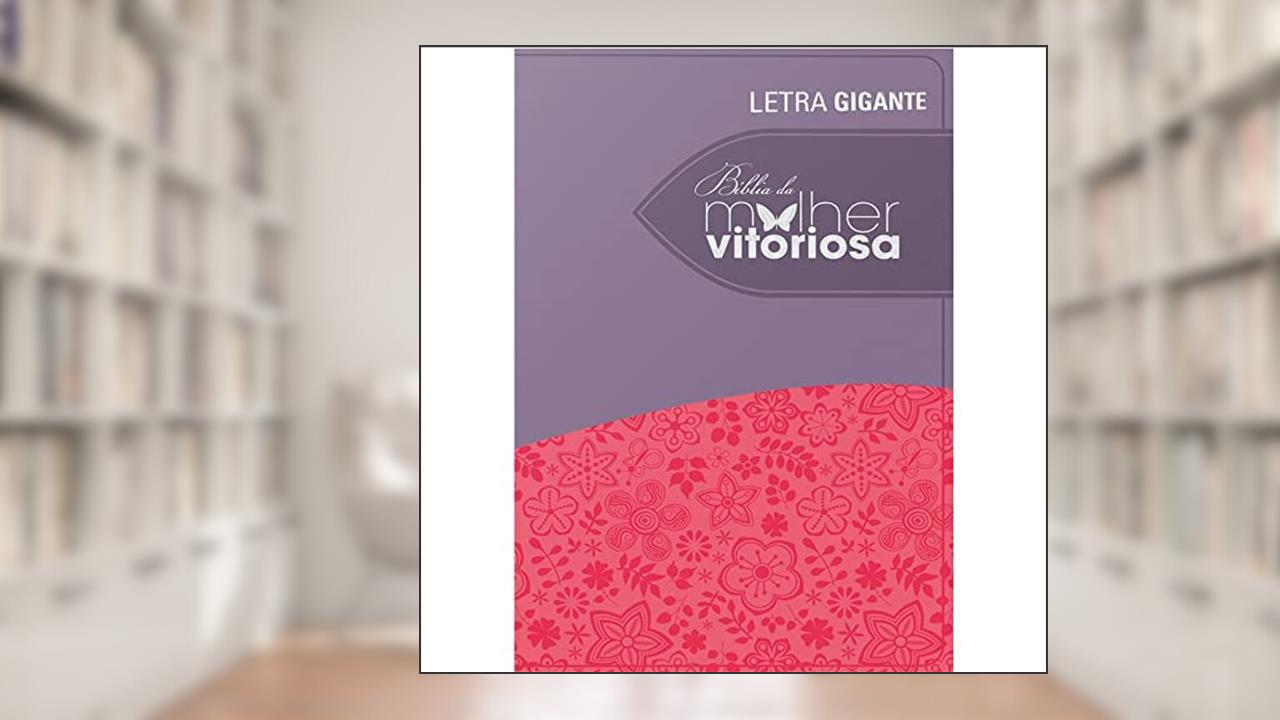 Capa de Bíblia da Mulher Vitoriosa. Lilás e Rosa, do autor Elizete Malafaia