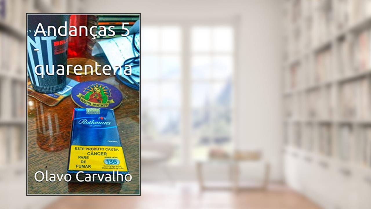 Capa de Andanças 5 - quarentena, do autor Olavo Carvalho