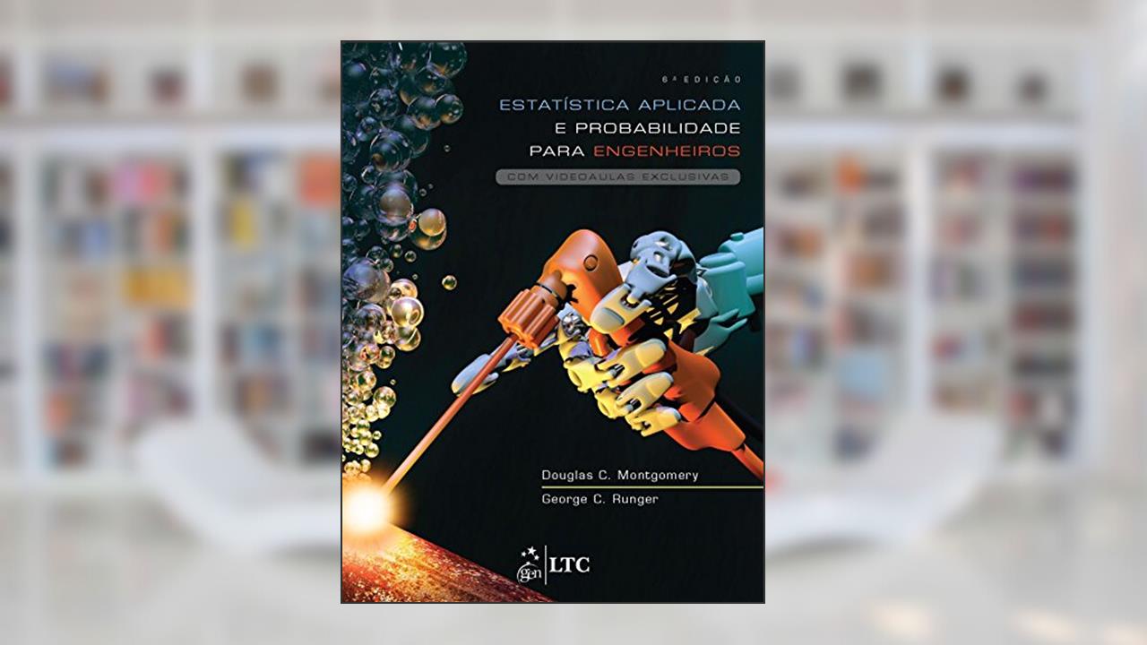 Capa de Estatística Aplicada e Probabilidade para Engenheiros, do autor MONTGOMERY