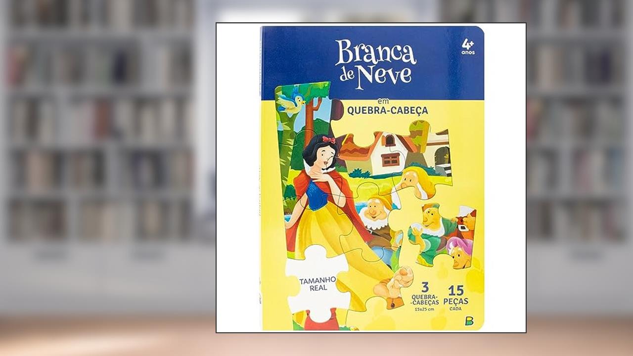 Capa de Clássicos em Quebra-Cabeças: Branca de Neve, do autor Suelen Katerine A. Santos