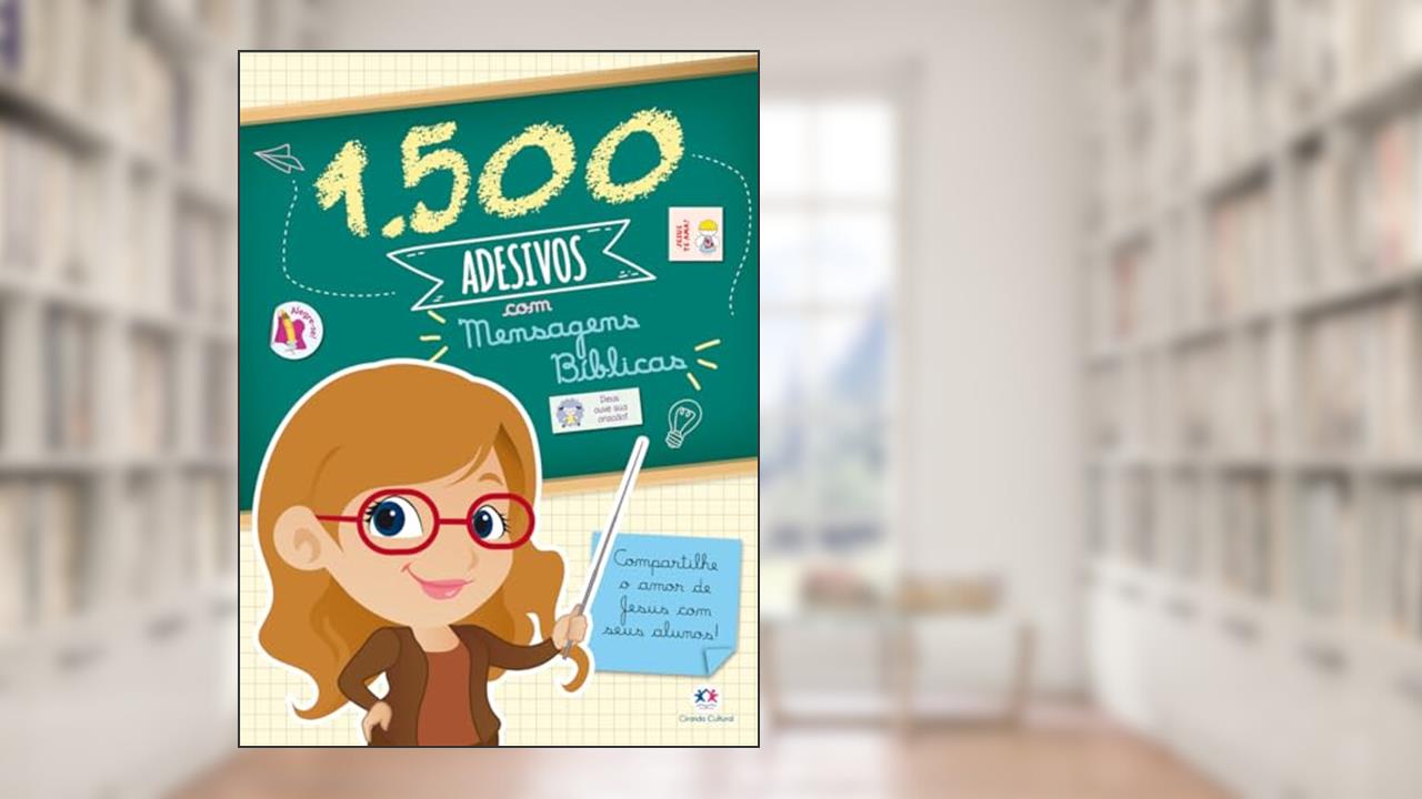 Capa de 1500 adesivos com mensagens bíblicas, do autor Ciranda Cultural