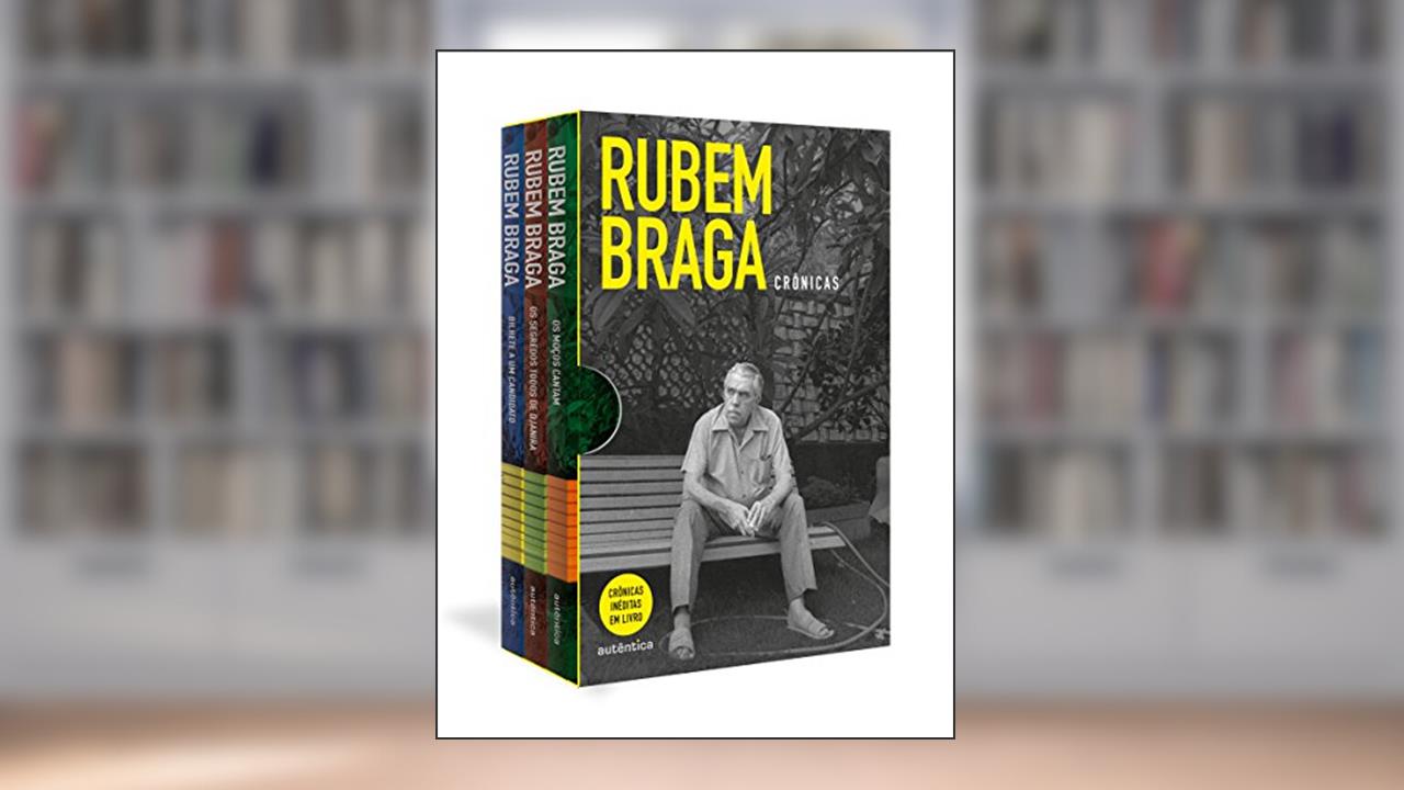 Capa de Caixa Rubem Braga: Crônicas, do autor Rubem Braga