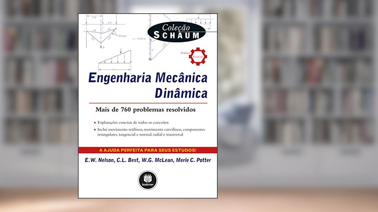 Capa de Engenharia Mecânica: Dinâmica, do autor E. W. Nelson; Charles L. Best; W. G. McLean; Merle C. Potter