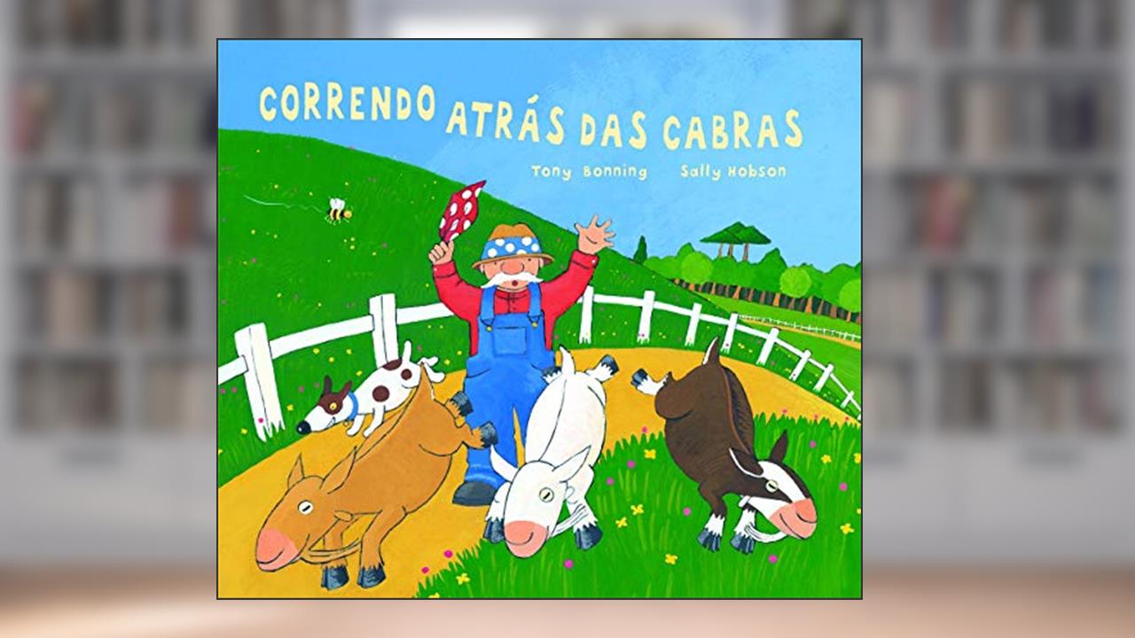 Capa de Correndo atrás das cabras, do autor Tony Bonning