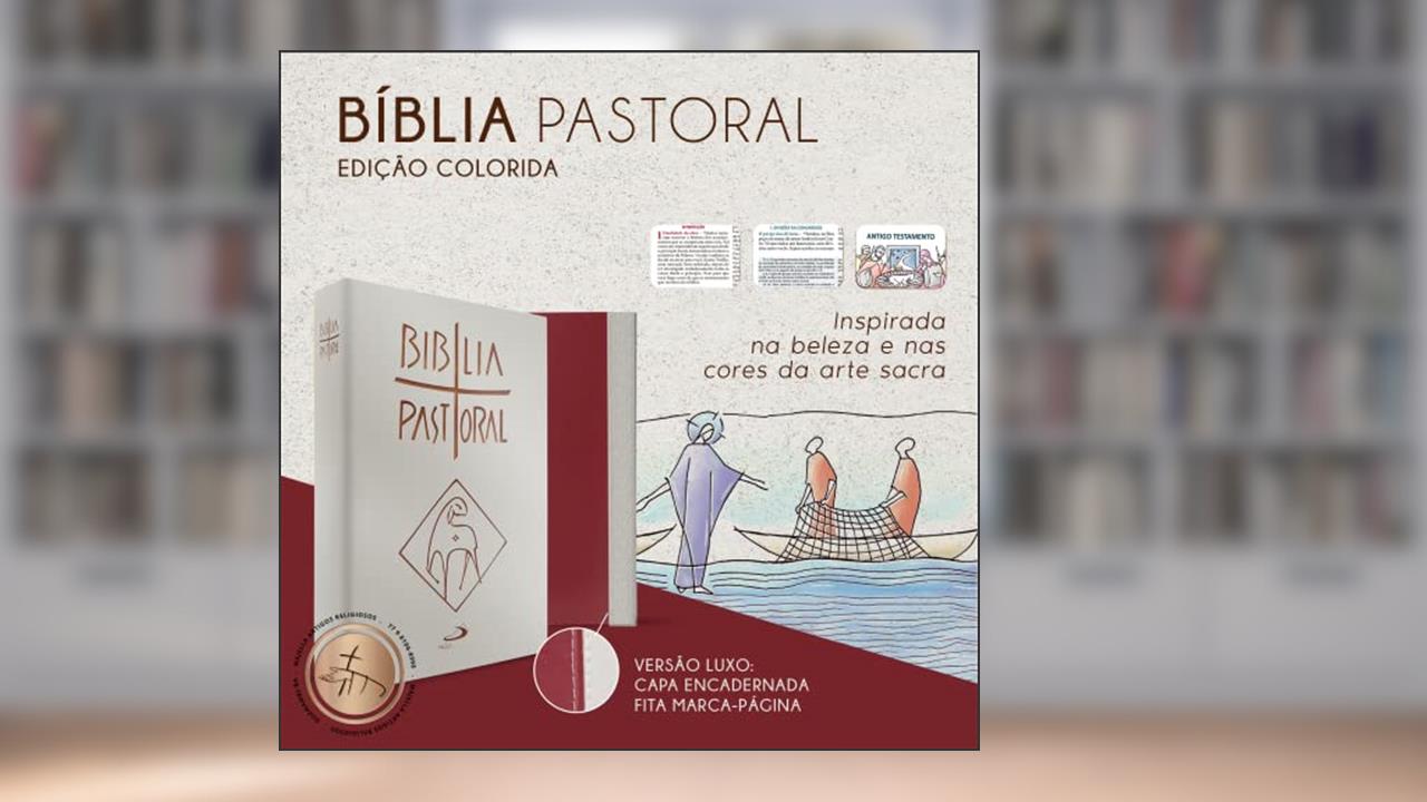 Capa de Nova Biblía Pastoral Colorida, do autor Paulus Editora
