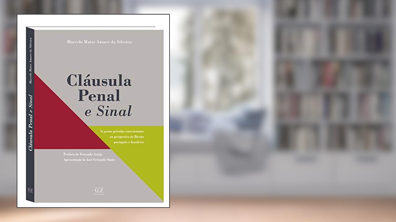 Capa de Clausula Penal E Sinal, do autor Marcelo Matos Amaro Da Silveira