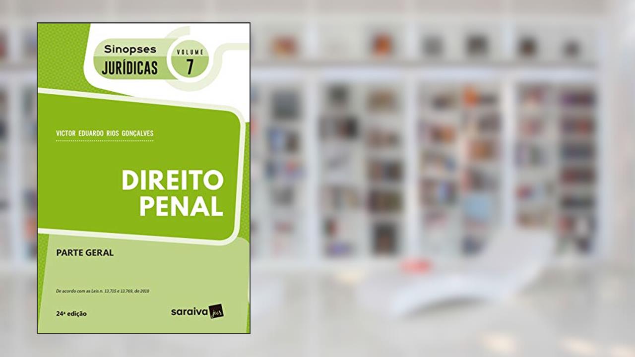 Capa de Sinopses jurídicas: Direito penal - 24ª edição de 2019: Parte Geral: 7, do autor Victor Eduardo Rios Gonçalves