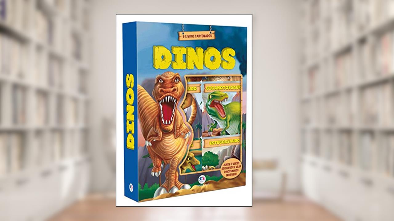 Capa de Dinos: 6 livros cartonados, do autor Ciranda Cultural