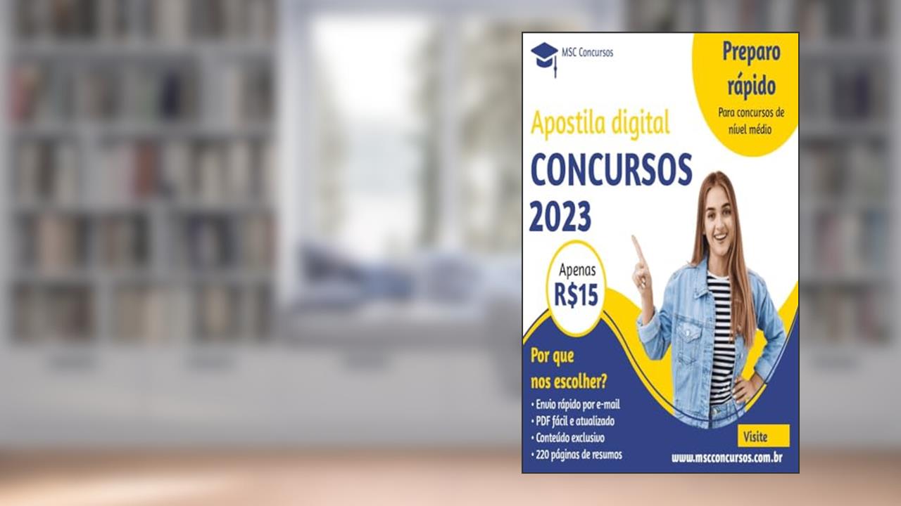 Capa de Apostila para Concursos 2025: 220 páginas de resumo!, do autor MSC Concursos