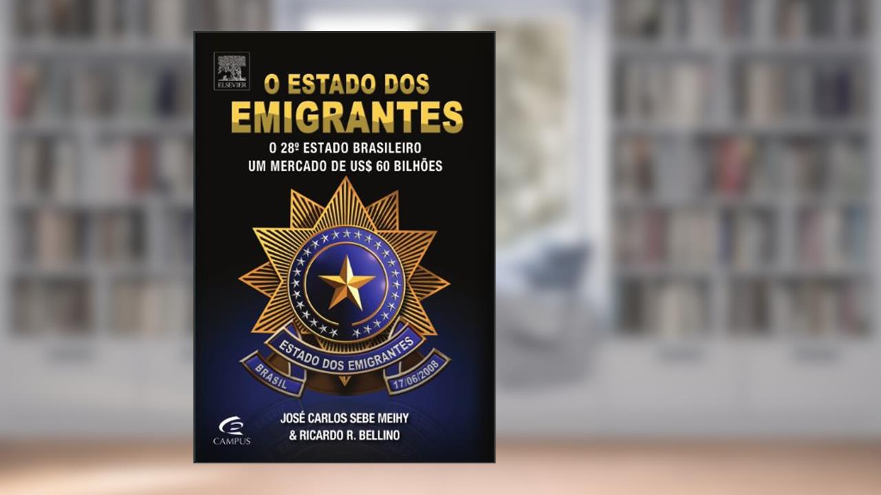 Capa de O Estado Dos Emigrantes, do autor Ricardo Bellino; José Carlos Meihy
